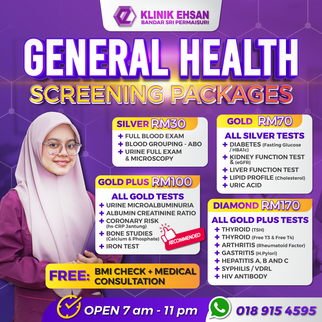Klinik Ehsan — General Health Screening Packages